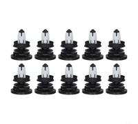 10 clips de panel de puerta ABS negro para modelo | 3 sujetadores de retención de moldeo delantero trasero reemplazar OE 1135147-00-A Accesorios exteriores de montaje directo