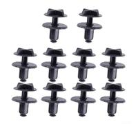 10 clips de plástico negro para parachoques compatibles con Land Rover y coches, SUV, guardabarros panel de tanque de repuesto directo
