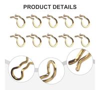 10 clips de resorte para pastillas de freno compatibles con Shimano XT SLX | 10pcs Stainless Steel Bike Brake Pad Caliper Spring Clips for Shimano XT SLX XTR Formula Mega Disc Brakes Easy