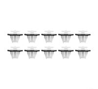 10 clips de retención de moldura para guardabarros de rueda para Nissan Exterior para infor Nissan Guardabarros Flare Moldeo Clip 76882JG10A Nylon Blanco 10 Pack Cierre de seguridad con sellador 6 x