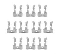 10 clips de rizo con resorte de herramientas, clips de montaje en pared resistentes para almacenamiento de garaje, cobertizo, gabinete, para organizar herramientas, escobas, cepillos y tuberías (19 mm