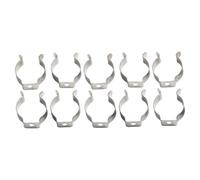 10 clips de rizo de acero con resorte de tipo abierto, clips de rizo de resorte de acero al manganeso resistente con varios tamaños de 6 mm a 28 mm para herramientas, tuberías (10 mm)