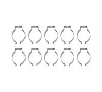 10 clips de rizo de acero de resorte de tipo abierto, clips de rizo de resorte de acero al manganeso resistente con varios tamaños de 6 mm a 28 mm para herramientas, tuberías (46 mm)