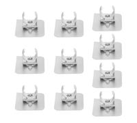 10 clips de tubería de PVC con diseños de anclajes de tubería, ideales para asegurar tuberías y cables