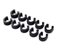 10 clips en C para cable de bicicleta, herramienta de fijación para la gestión de mangueras de cables de freno y fijación segura en bicicletas