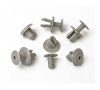 10 clips para revestimiento de puerta Transporter T4 T5 en gris claro.