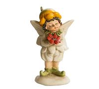 10 cm/3.9in súper Lindo Flor de Caricatura Estatua de Hadas Escultura de ángel figurado Elfo de Elfo estatuario Moderno hogar decoración Interior jardín de jardín de jardinería decoración de