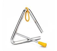 10 cm Musical triángulo de hierro Bell Percusión vaquero forjado cena Calling Bell Juguete