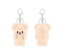 10 cm Stray Kids Llavero de peluche MAGNET serie "ATE" SKZoo Llavero lindo llavero colgante para los fans (Puppym)