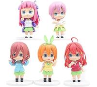10 cm The Quintessential Quintuplets Action Figures Collectible Anime Model Statue, PVC Environmental Protection Materials Suitable for Home Office Desktop Decorative Ornaments Toys (5pcs)
