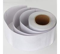 10 cm x 25 m de advertencia Blanco Panal Tiras reflectantes Pegatinas reflector banda