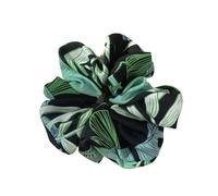 10 coleteros elásticos for el pelo con estampado de flores y hojas grandes para mujeres o niñas(Color1)