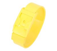 10 collares de cabra, bandas de identificación de ovejas, anillo de identificación de ganado, para marcar y distinguir ovejas para el seguimiento de enfermedades de los pies (36 cm amarillo)