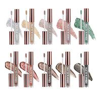 10 colores Brillo deslumbrante Sombra de ojos líquida Brillo metálico Brillo de larga duración Impermeable Resplandor altamente pigmentado Kit de sombra de ojos Brillo Diamante Nacarado Cosmético