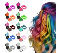 10 Colores Tiza Para el Pelo de Tizas de Color Lavables,Tinte Temporal Es Adecuado para Hombres y Mujeres,Tiza Temporal Para TeñIr El Cabello,Tizas para el Pelo Niña Regalo de Cumpleaños
