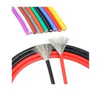 10 Colors 5/10m Silicone Wire 30 28 26 24 22 20 18 16 14 12 08AWG(Black; 5 meters; 18AWG)