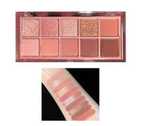 10 Colors Glitter Pearl Eyeshadow,Waterproof Metallic Diamond Shimmer Eye Shadow Set,Smudge-Proof Shiny Eye Pigment Quick-Drying Sparkling Eye Shadow,Pearl Sequins Smokey Eye Looks Makeup (B)