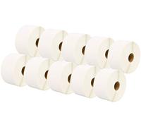 10 Compatibles Rollos 50mm x 25mm Etiquetas térmica directa para Zebra GK420d GK420t GC420d GX420d GX420t GC420t GX430t GT800 LP2844 TLP 2844 Citizen CL-S521 CL-S621 CL-S631 (1000 Etiquetas por Rollo)