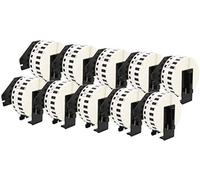 10 Compatibles Rollos DK22214 DK-22214 12mm x 30,48m Etiquetas continuas para Brother P-Touch QL-500 QL-550 QL-560 QL-570 QL-700 QL-720NW QL-800 QL-810W QL-820NWB QL-1050 QL-1060N QL-1100 QL-1110NWB