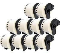 10 Compatibles Rollos DK22223 DK-22223 50mm x 30,48m Etiquetas continuas para Brother P-Touch QL-500 QL-550 QL-560 QL-570 QL-700 QL-720NW QL-800 QL-810W QL-820NWB QL-1050 QL-1060N QL-1100 QL-1110NWB