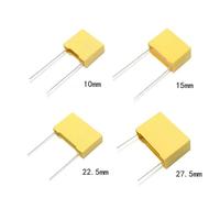 10 condensadores de seguridad X2, 275 V CA, 275 V, 10 nF, 22 nF, 33 nF, 47 nF, 0,1 UF, 0,15 UF, 0,22 UF, 0,33 UF, 0,47 UF, película de polipropileno 102/103/104/473(X2 275VAC 0.15UF 154)