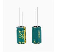 10 condensadores electrolíticos de 400 V, 33 UF, 400 V, volumen: 13 x 20 mm, 13 x 17 mm.