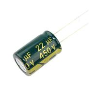 10 condensadores electrolíticos de aluminio de 22 µF, 50 V, 63 V, 160 V, 250 V, 400 V, 450 V y 105 °C, de 5 x 11 mm, 6 x 12 mm, 8 x 16 mm y 10 x 17 mm.(63V22UF 6 x 12MM)
