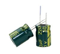 10 condensadores electrolíticos de aluminio de 220 µF y 50 V, de 10 x 13 mm, 8 x 12 mm y 8 x 16 mm. Condensador electrolítico radial.(8 X 12MM)