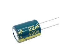 10 condensadores electrolíticos de aluminio de 400 V, 22 uf, baja impedancia, 10 x 17 mm