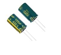 10 condensadores electrolíticos de aluminio de 450 V, 120 UF, 18 x 30 mm, 450 V, 120 UF, 450 V, 120 mF, 120 mF, 450 V, 450 V, 120 MFD, 450 WV, 450 VCC, 120 mF, 120 MFD
