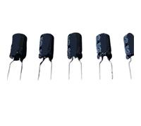 10 condensadores electrolíticos de aluminio de 68 µF, 25 V, 6,3 x 11 mm