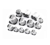 10 condensadores electrolíticos de aluminio SMD de 6,3 V, 10 V, 16 V, 25 V, 35 V, 50 V, 1 UF, 2,2 UF, 4,7 UF, 10 UF, 22 UF y 47 UF.(400V10UF 10x12.5)