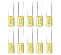 10 condensadores electrónicos de 250 V 823 K con dos pines de metal que mejoran el sonido de la guitarra para músicos y proyectos aficionados, condensadores para circuitos electrónicos