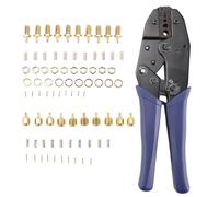 10 conectores coaxiales SMA macho y hembra y crimpadora compatibles con cable de extensión de antena