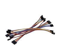 10 Conectores de Cable de 2,54 mm de Paso, Hembra/Macho, 2 Pines, 3, 4, 5, 6, 7, 8, 9 y 10 Pines, Cable de Puente de 10 cm, 20 cm y 30 cm.(20cm,Male to Female,6P-5set)