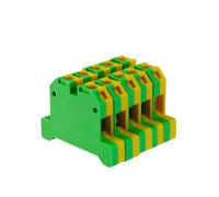 10 conectores de cable EK-10/35 for conexión a tierra con tornillo de tierra, bloques de terminales de riel DIN EK10/35