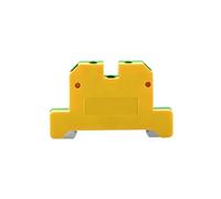 10 conectores de cable EK-2.5/35 con conexión a tierra y tornillo for riel DIN. Bloques de terminales EK2.5/35.