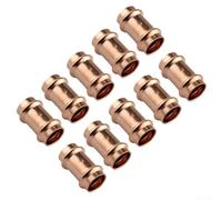 10 conectores de cobre de 3/4 pulgadas para aire acondicionado (1 pulgada) | Diseño de prensa tipo V, instalación rápida, conexión a prueba de fugas, para tubos de 1/2 pulgadas, ahorra costos laborales