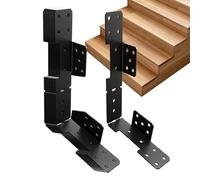 10 conectores de montaje de viga resistentes para escaleras | Soportes de escalera de cubierta para jardín, patio, granja, sótano, hogar, apartamento, ático
