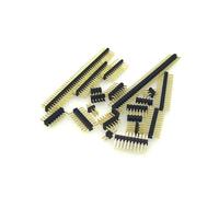 10 conectores de placa PCB de 1,0 mm, 1,27 mm, 2,0 mm y 2,54 mm de doble fila, macho, 1/2-40 pines, 1 x 2/2 pines, 4 pines, 6-40 pines.(1.0mm,1 X 8PIN)
