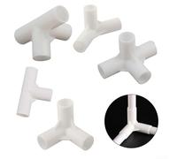 10 conectores de poste de tienda de campaña estilo T con 16 mm de diámetro interior para postes de toldo para mejorar la estabilidad y reducir el desprendimiento (T de 90 grados)