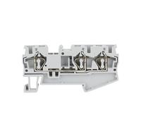 10 conectores de riel DIN ST4-TW de 3 contactos, 4 mm², 12 AWG, bloque de terminales for cable eléctrico(ST4-TW Gray)
