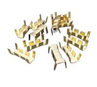10 conectores de terminales de arnés de cableado de automóvil tipo U, terminales de crimpado de unión de cobre for cables de 14 AWG, 13 AWG, 12 AWG, 11 AWG, etc.