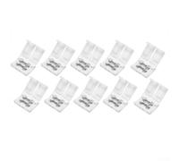 10 conectores de tira LED de 2 pines para tiras LED de 8 mm con clips de empalme sin soldadura compatibles con 3528 5050 RGB RGBW para proyectos de iluminación