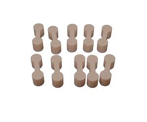 10 conectores Dogbone de color madera para vías de tren de madera compatibles con Brio/IKEA/BigJigs