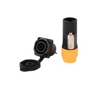 10 conectores macho de 3 pines con bloqueo impermeable, conector hembra tipo P for chasis NAC3MPX o NAC3MX-W + NAC3FPX + Powercon NAC3FX-W