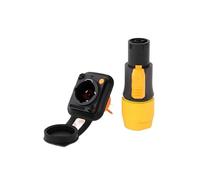10 conectores macho de 3 pines con bloqueo impermeable, conector hembra tipo P for chasis NAC3MPX o NAC3MX-W + NAC3FPX + Powercon NAC3FX-W