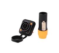10 conectores macho de 3 pines con bloqueo impermeable, conector hembra tipo P for chasis NAC3MPX o NAC3MX-W + NAC3FPX + Powercon NAC3FX-W
