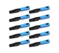 10 Conectores Rápidos de Fibra Óptica SC UPC Monomodo Integrados, Adaptadores Rápidos de Fibra Óptica SC para Redes CATV.