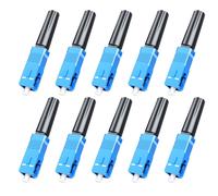 10 conectores rápidos de fibra óptica SC-UPC para cable de fibra óptica de mariposa de 2 mm x 3 mm.